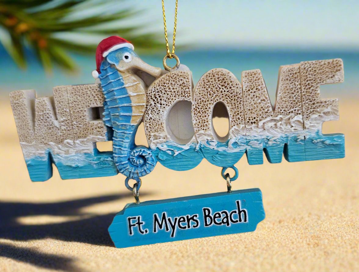 Welcome Seahorse Ornament