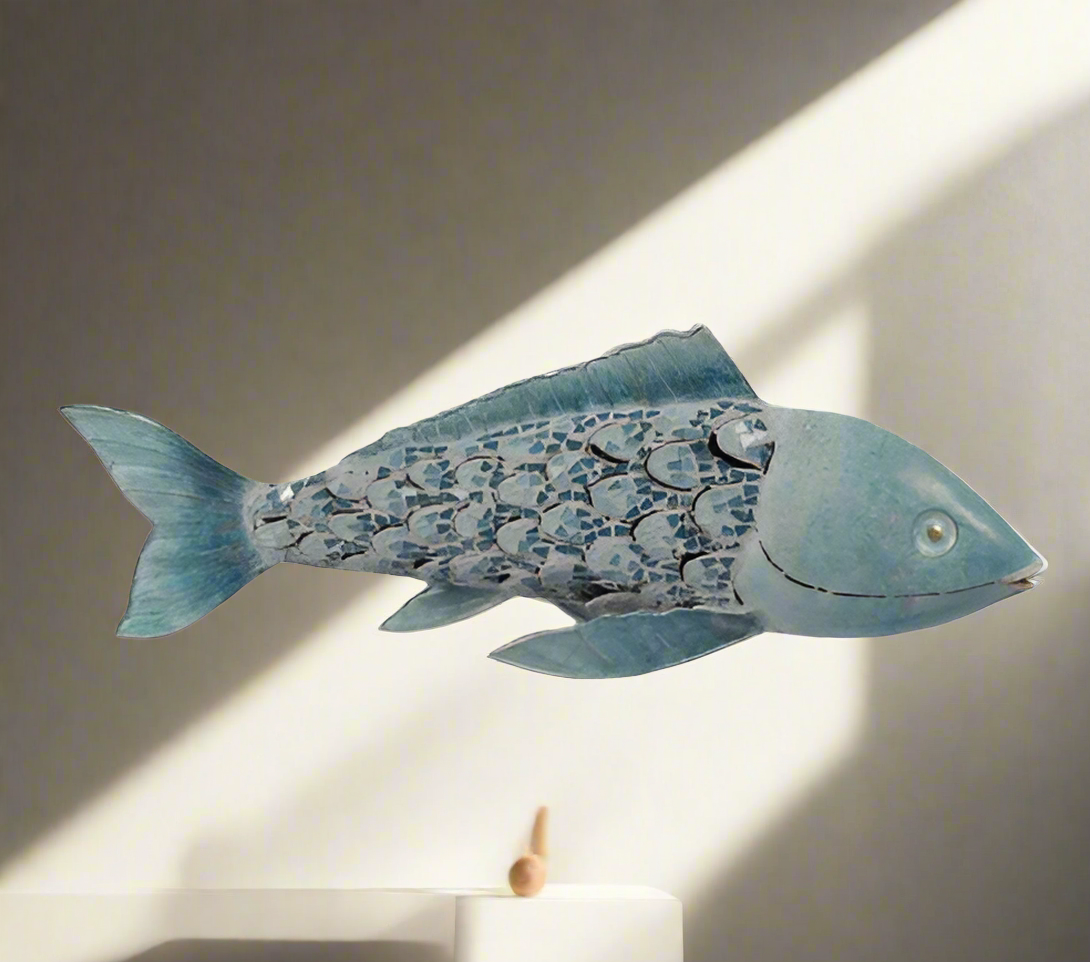 Metal Fish W/ Mosaic