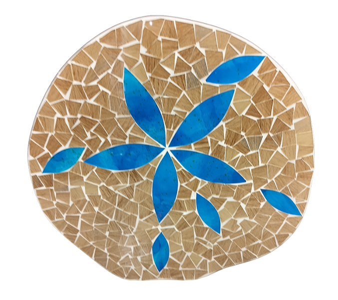 16" Brown Mosaic Sand Dollar