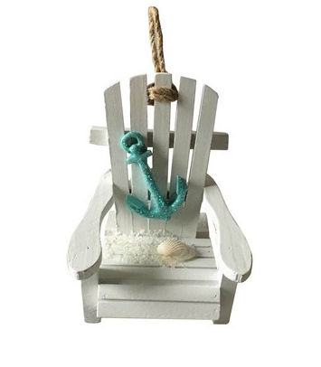 ANCHOR BEACH CHAIR ORN