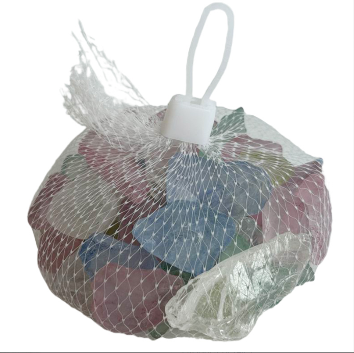 350G BAG OF ASSORTED SEA GLASS
