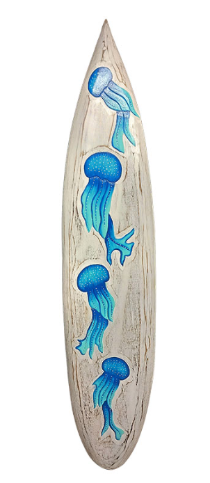 39" CRAVED JELLY FISH SURFBOARD PLAQUE