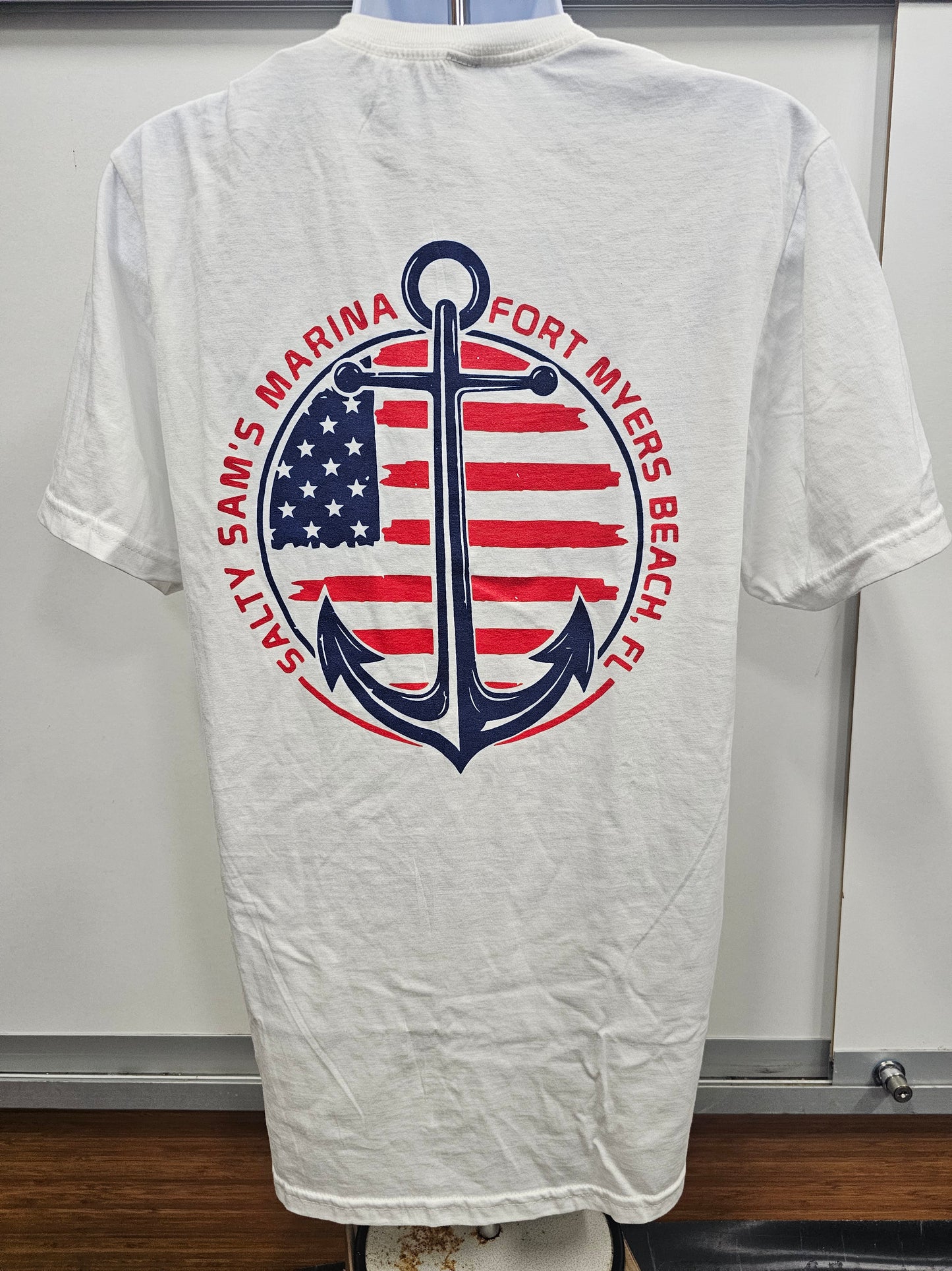 American Flag & Anchor Tee