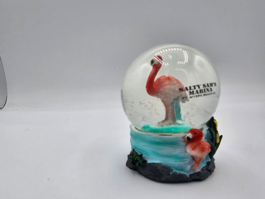 Flamingo Snow Globe