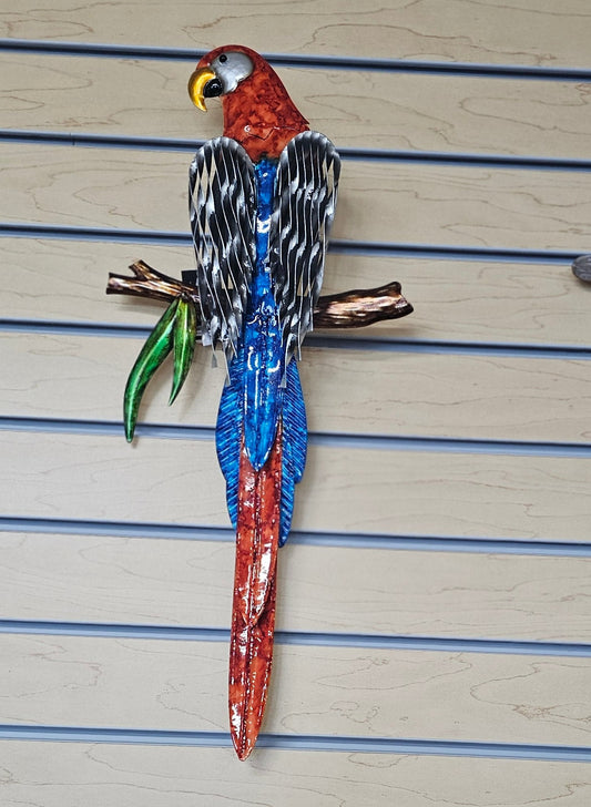 Red Parrot Wall Decor