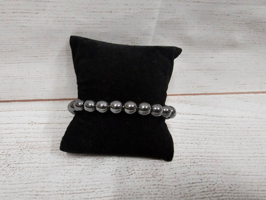 Beaded Bracelet-Hematite