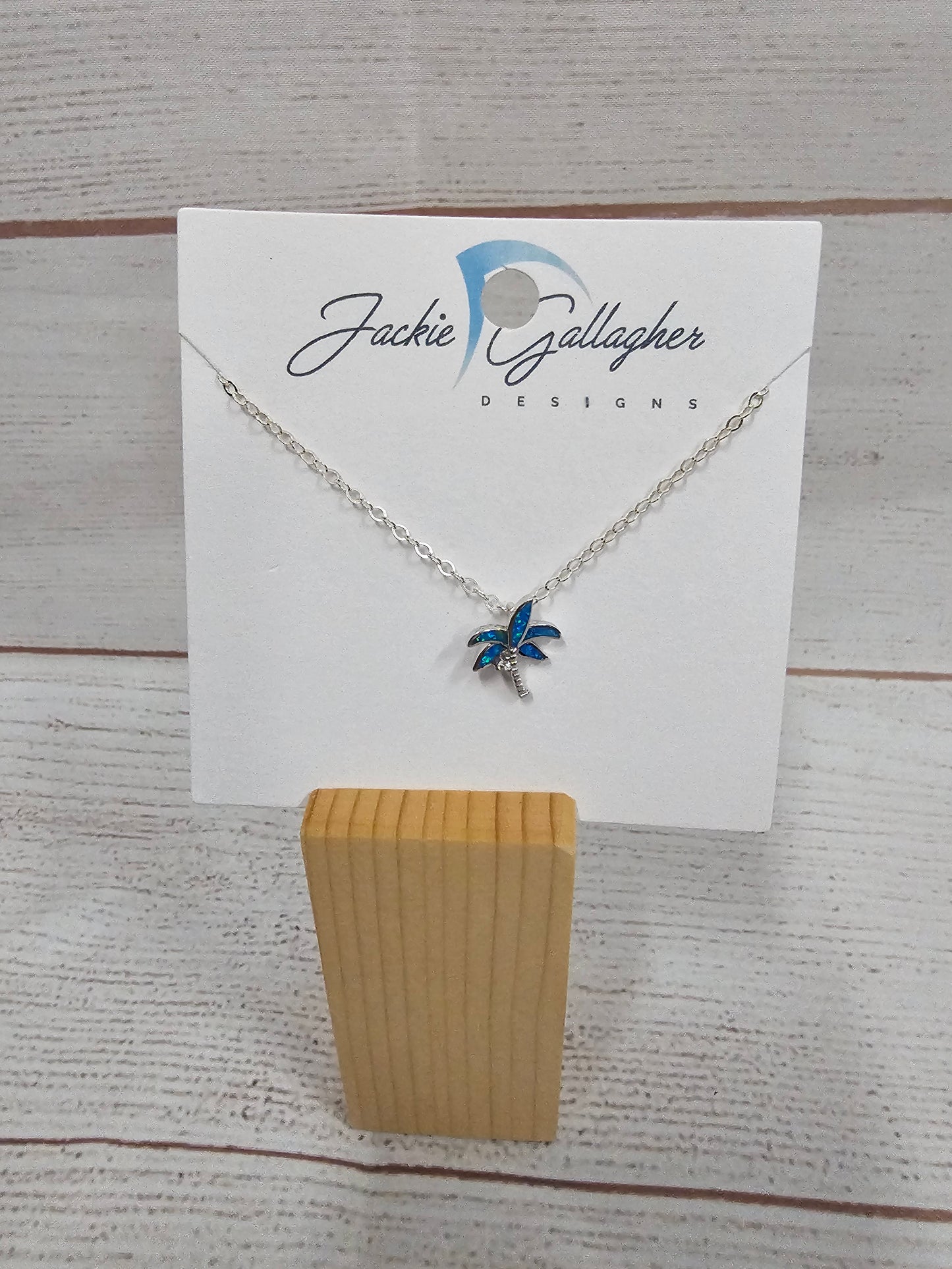 Palm Tree Opal Necklace