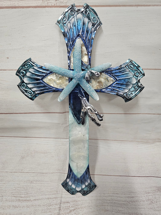 Cross W/ Starfish Decor