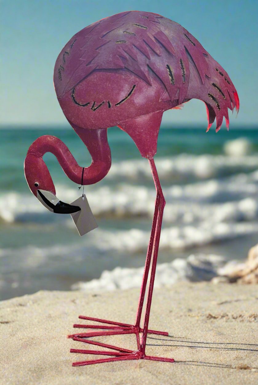 Metal Flamingo