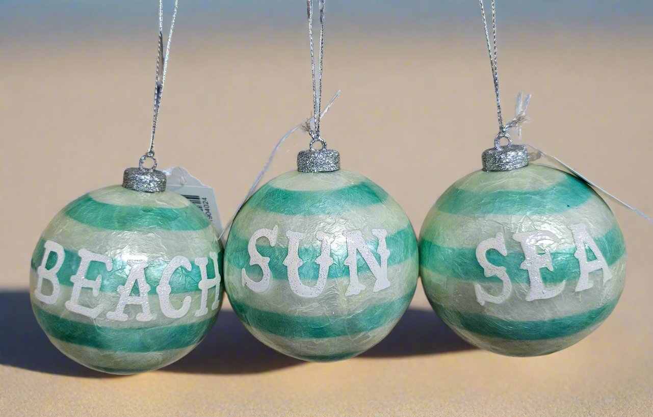 Beach, Sun, Sea Series Ornaments