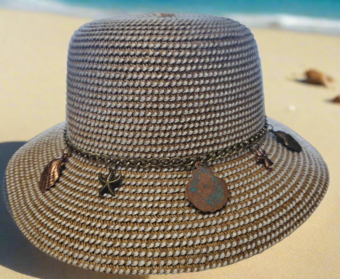 Sm. Brim Floppy Hat W/ Shells