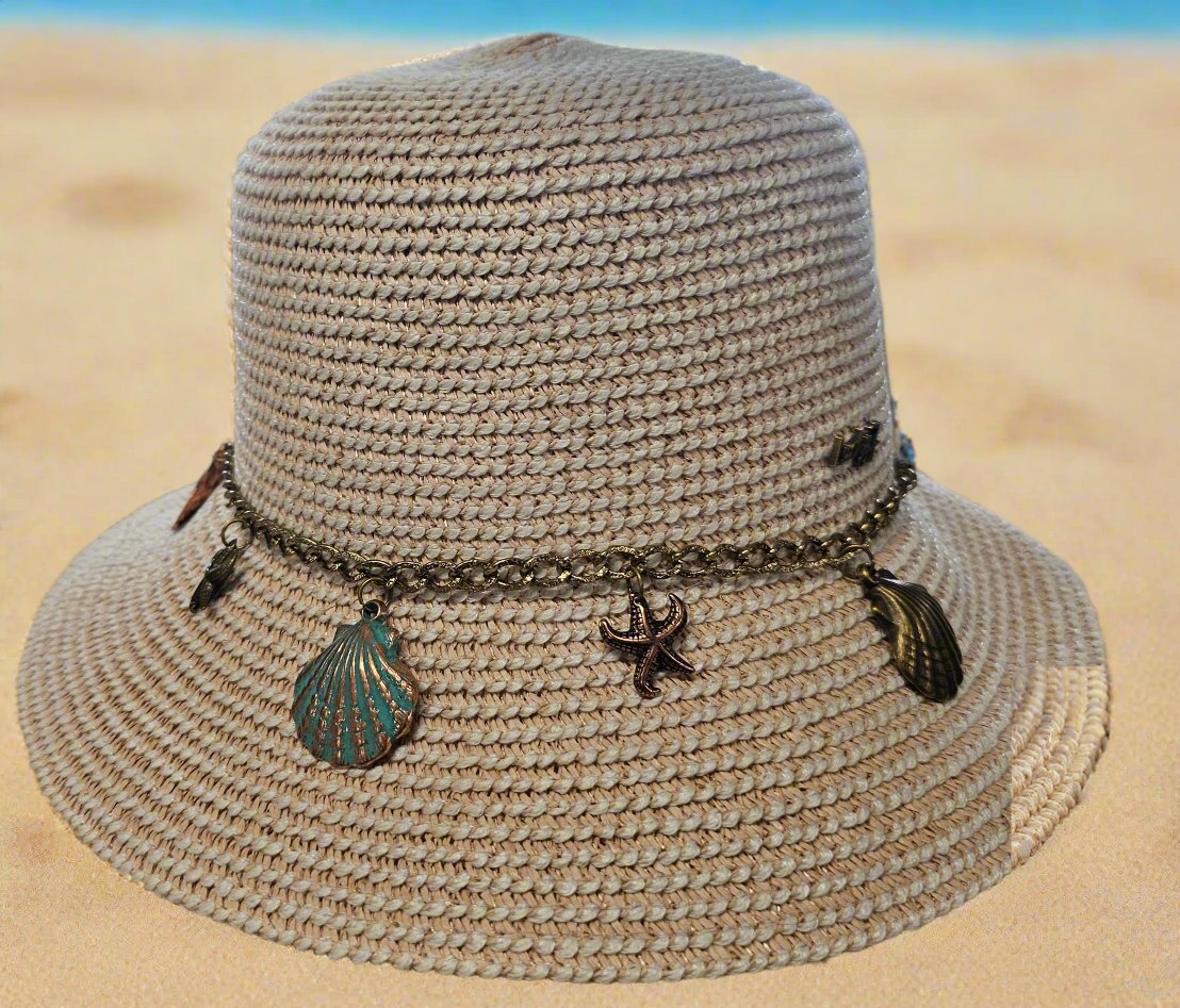 Sm. Brim Floppy Hat W/ Shells