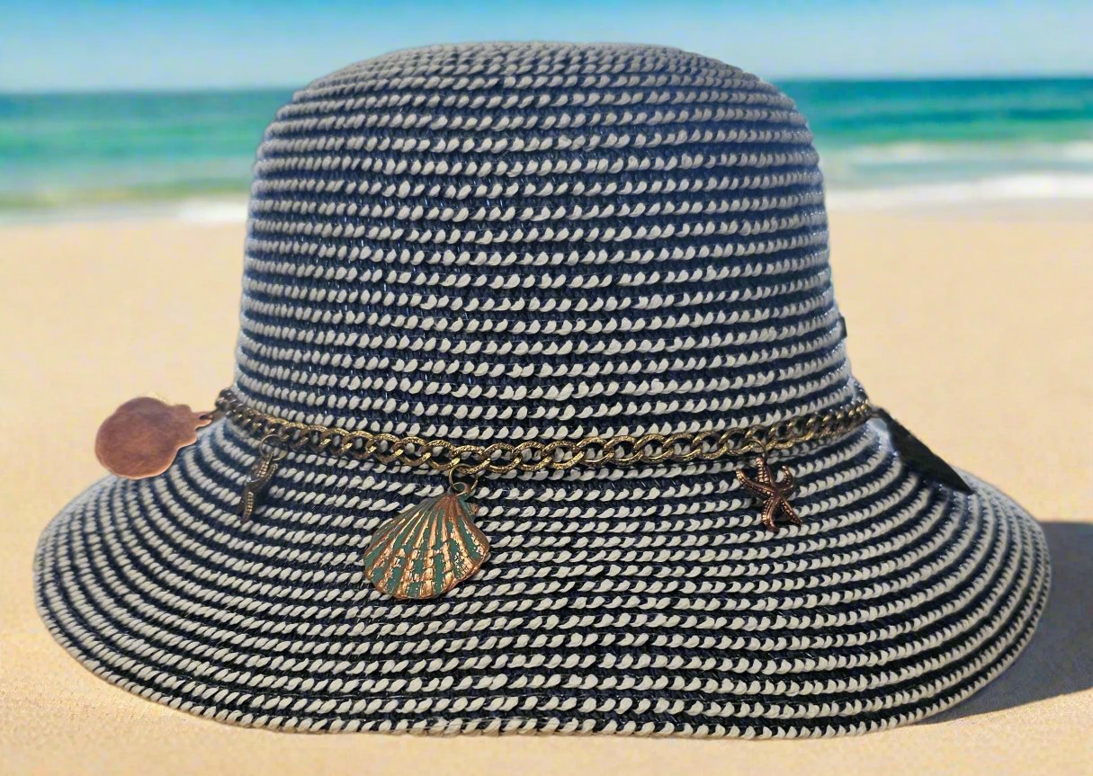 Sm. Brim Floppy Hat W/ Shells