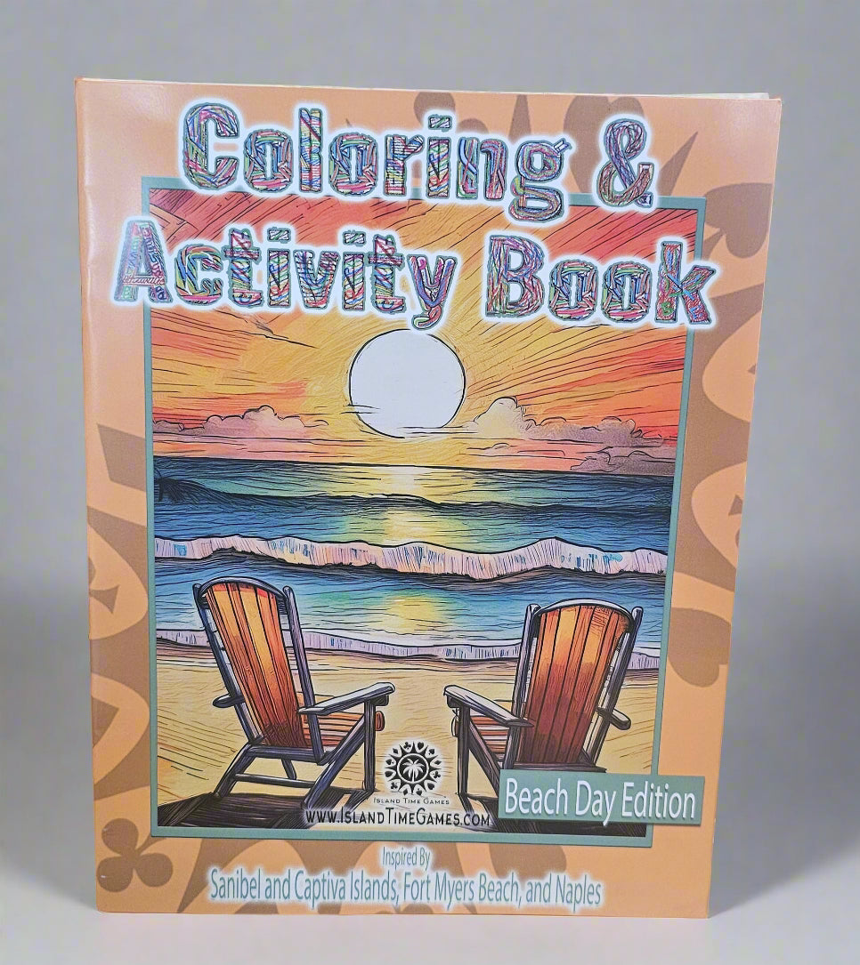 Beach Day Coloring Book
