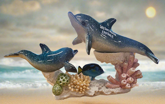 2 Dolphins on Coral