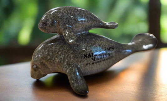 Manatee Gray Mother & Baby Figs
