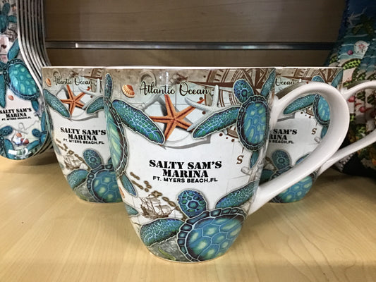 TURTLES/MAP 16oz.CER/F/WRAP/MUG