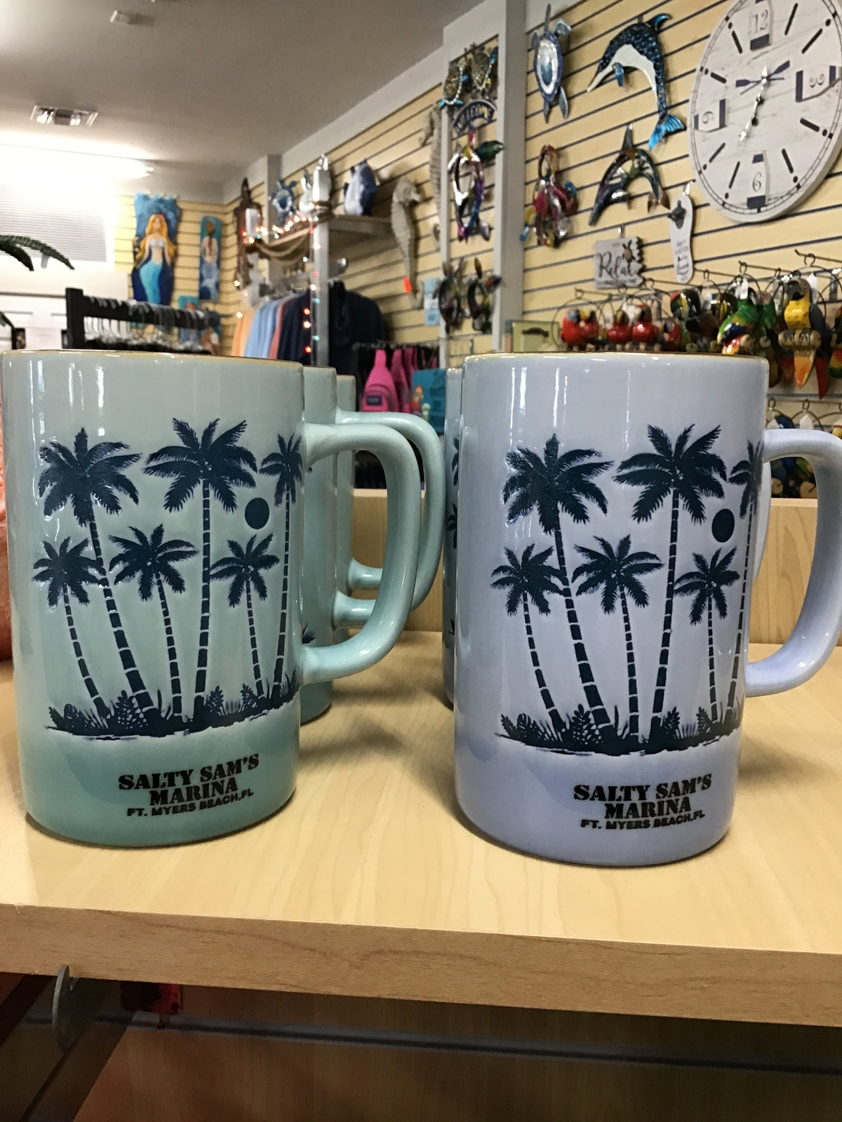 PALMTREES 16oz.T/CER.MUG 2COL