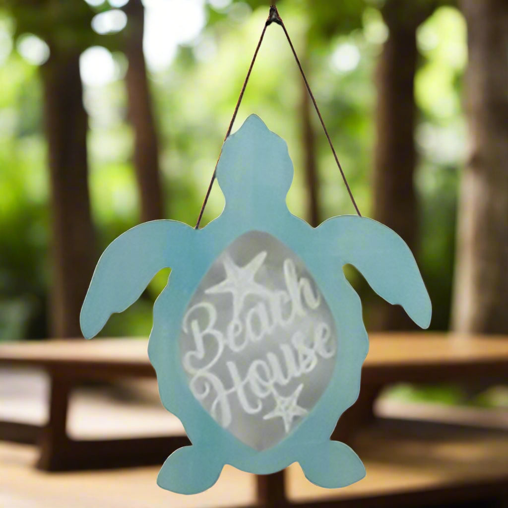 Beach House Turtle Sign