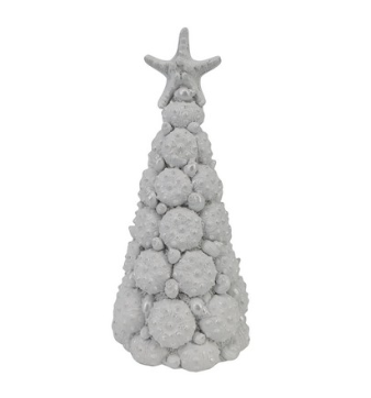 12IN RSN SHELL XMAS TREE