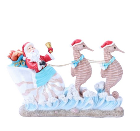 SANTA & SEAHORSE SLEIGH