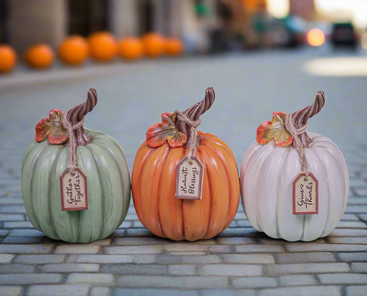 3A 4IN GIFT TAG PUMPKINS