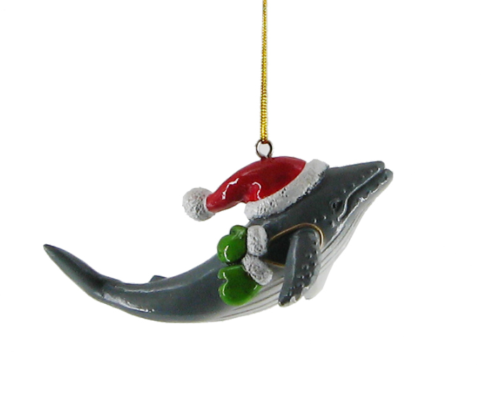 Whale Christmas Orna