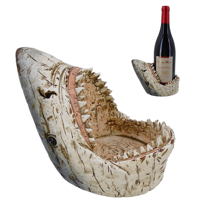 Shark Head Wine Btl Holder