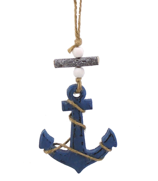 ANCHOR ORNAMENT W/BEADS