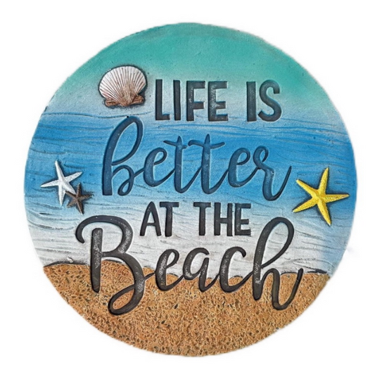 10" BETTER AT THE BEACH STEPPING STONE