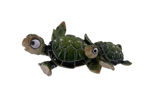 6-3/4" MOM AND BABY TURTLE