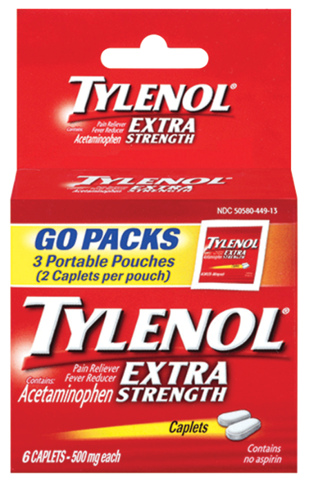 Tylenol Caplets Extra Strength 6Ct