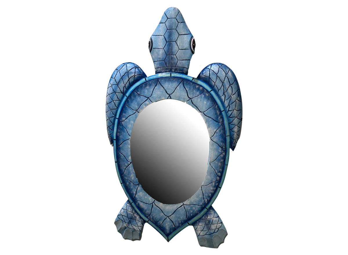 32" BLUE TURTLE MIRROR