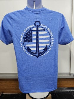 American Flag & Anchor Tee