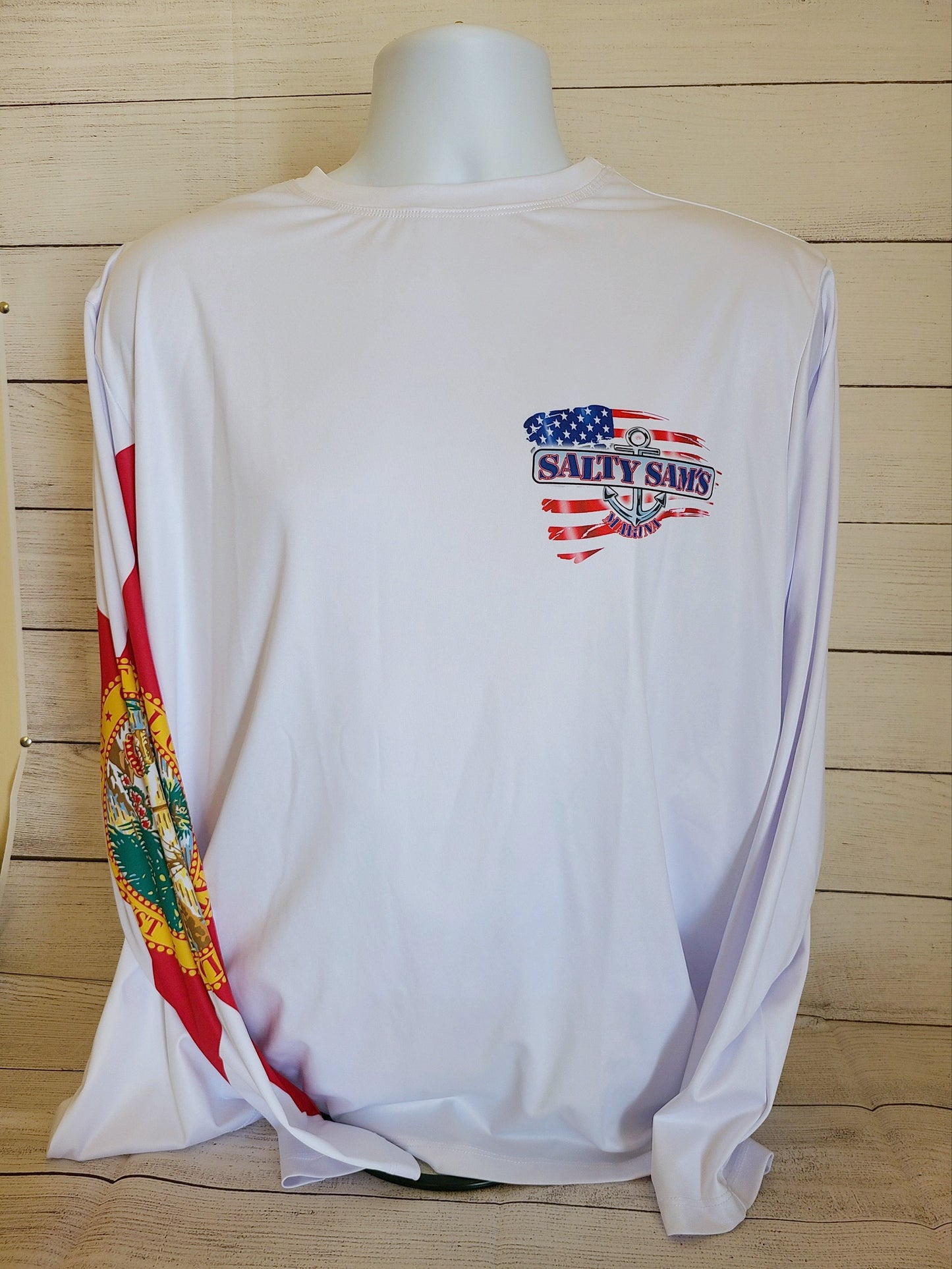 USA Swordfish Dry-fit With Florida Flag  - Salty Sam's Marina